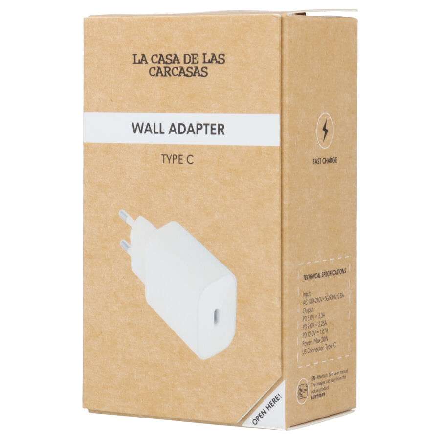 Cargador - Enchufe Tipo C - 20W