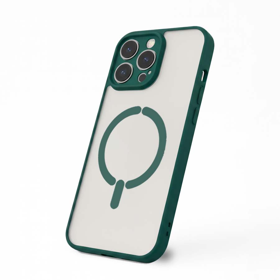 Funda Bumper Compatible con Magsafe con Cubre cámara para iPhone 15 Pro