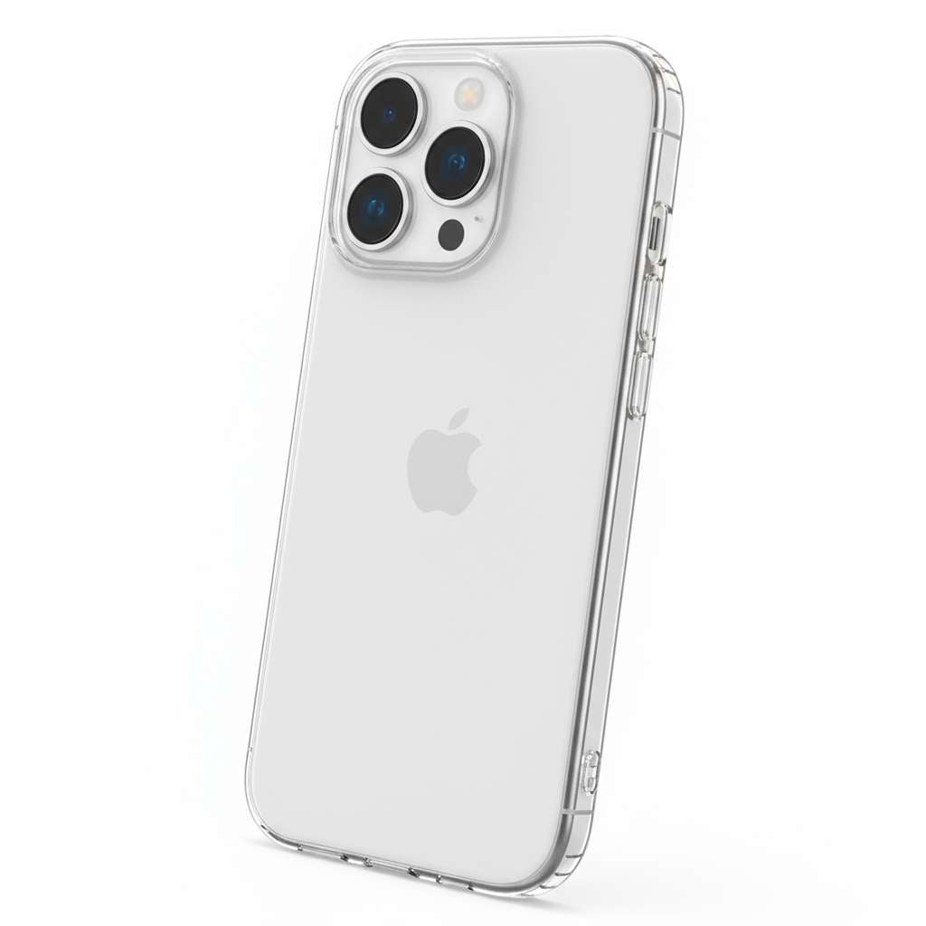Funda Silicona Transparente para iPhone 15 Pro Max
