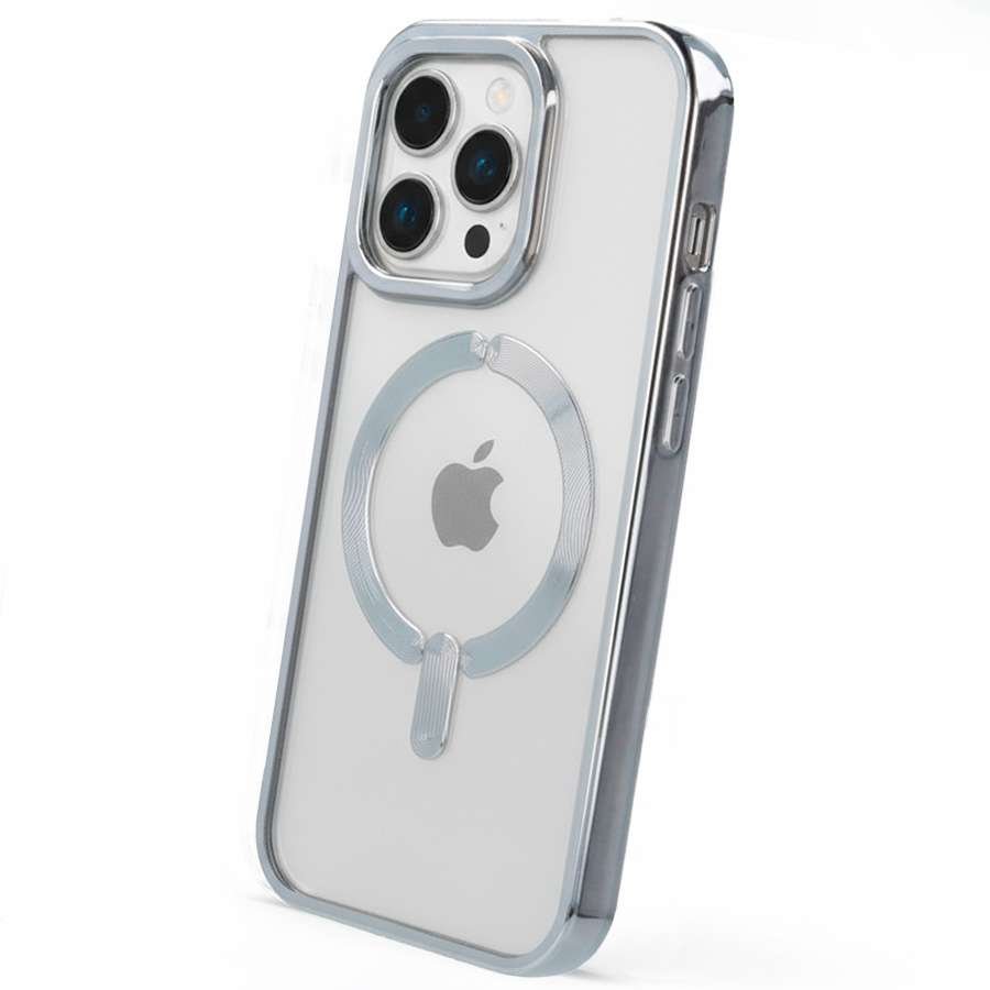 Funda Iron Logo Compatible con MagSafe para iPhone 15 Pro Max
