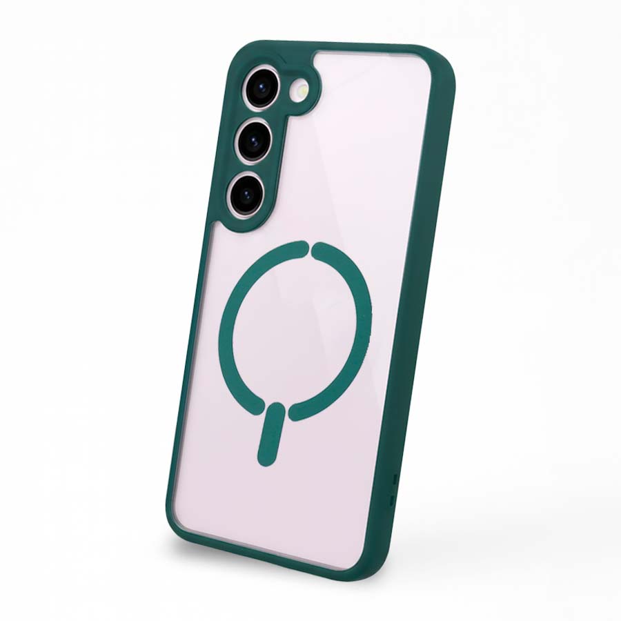 Funda Bumper Compatible con Magsafe con Cubre cámara para Samsung Galaxy S23