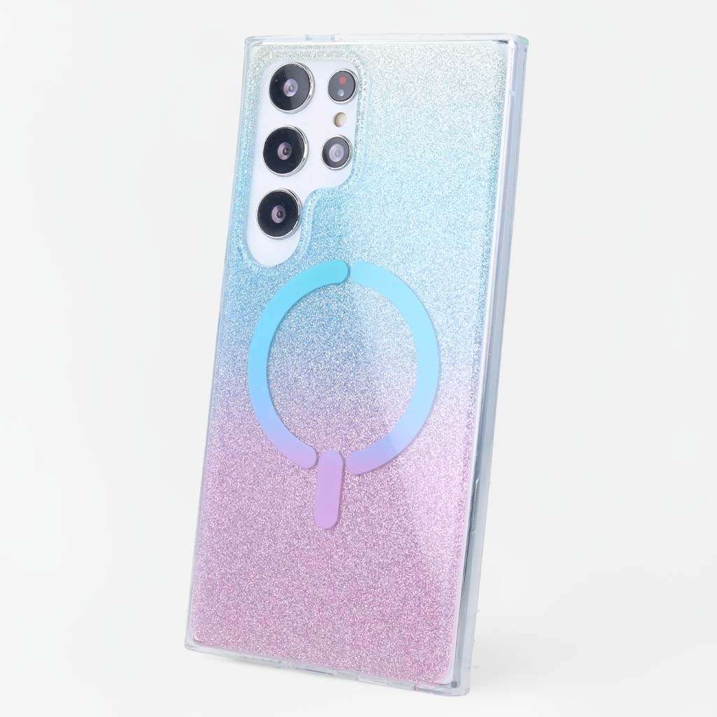 Funda Ring Glitter Compatible con Magsafe para Samsung Galaxy S25 Ultra