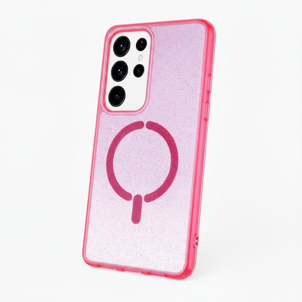 Funda Purpurina Compatible con MagSafe para Samsung Galaxy S25 Ultra
