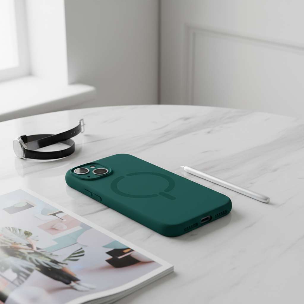 Funda Compatible con MagSafe con Cubre Cámara para iPhone 14 Plus