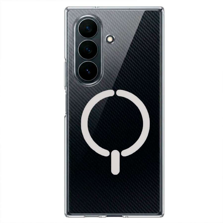 Funda Transparente Logo Compatible con Magsafe para Samsung Galaxy Z TriFold