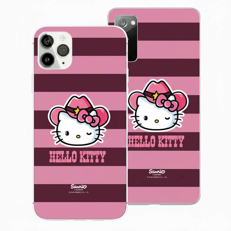 Funda oficial Hello Kitty Lines con diseño de líneas para móvil
