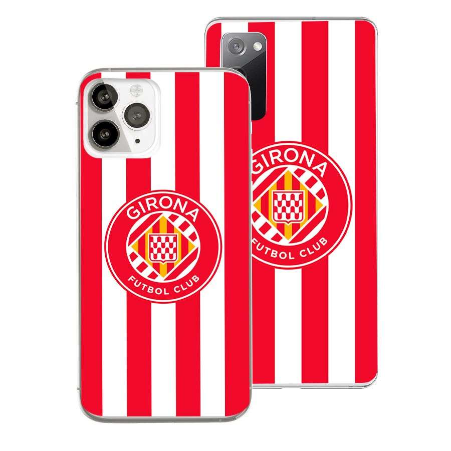 Funda Oficial Girona FC - Rayas Rojiblancas
