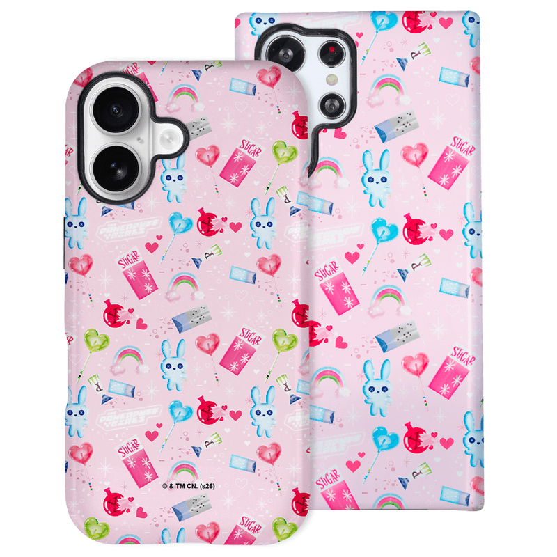 Funda Tough Las Supernenas Candy Rabbit - Mockup en móvil