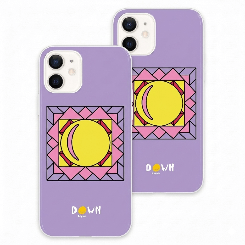 Vista del diseño «El Sol que Brilla» de Down España en funda Tough antigolpes — Colección solidaria La Casa de las Carcasas